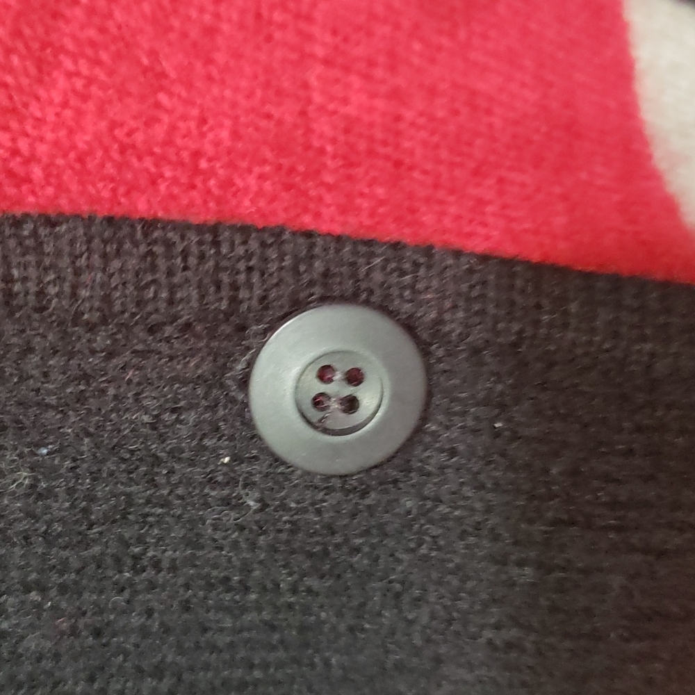Talbots Wool Button Up Sweater Sz L - image 7